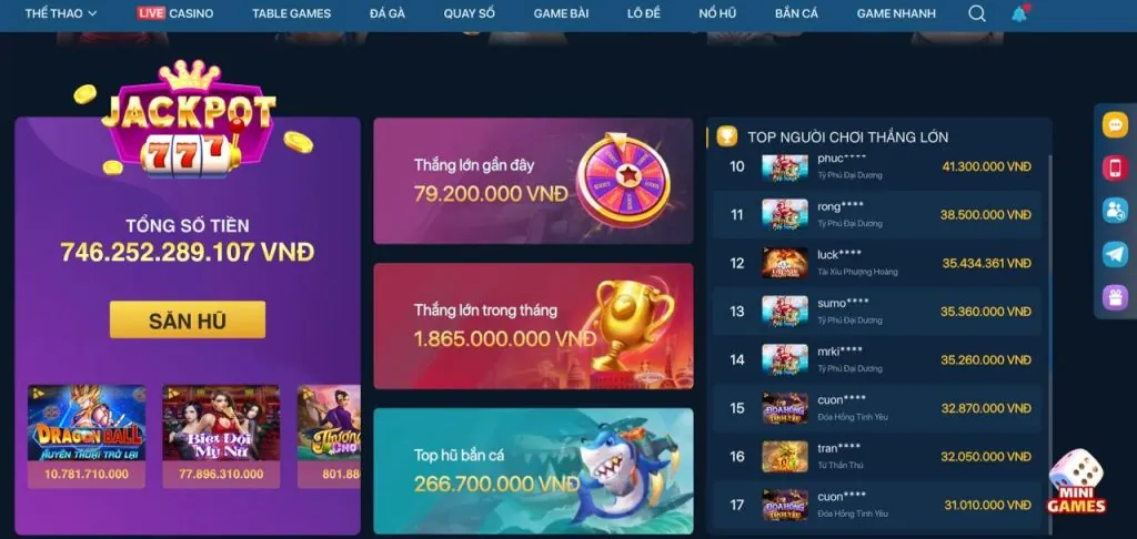 Tiền thưởng nạp lại 789wi chính thức
